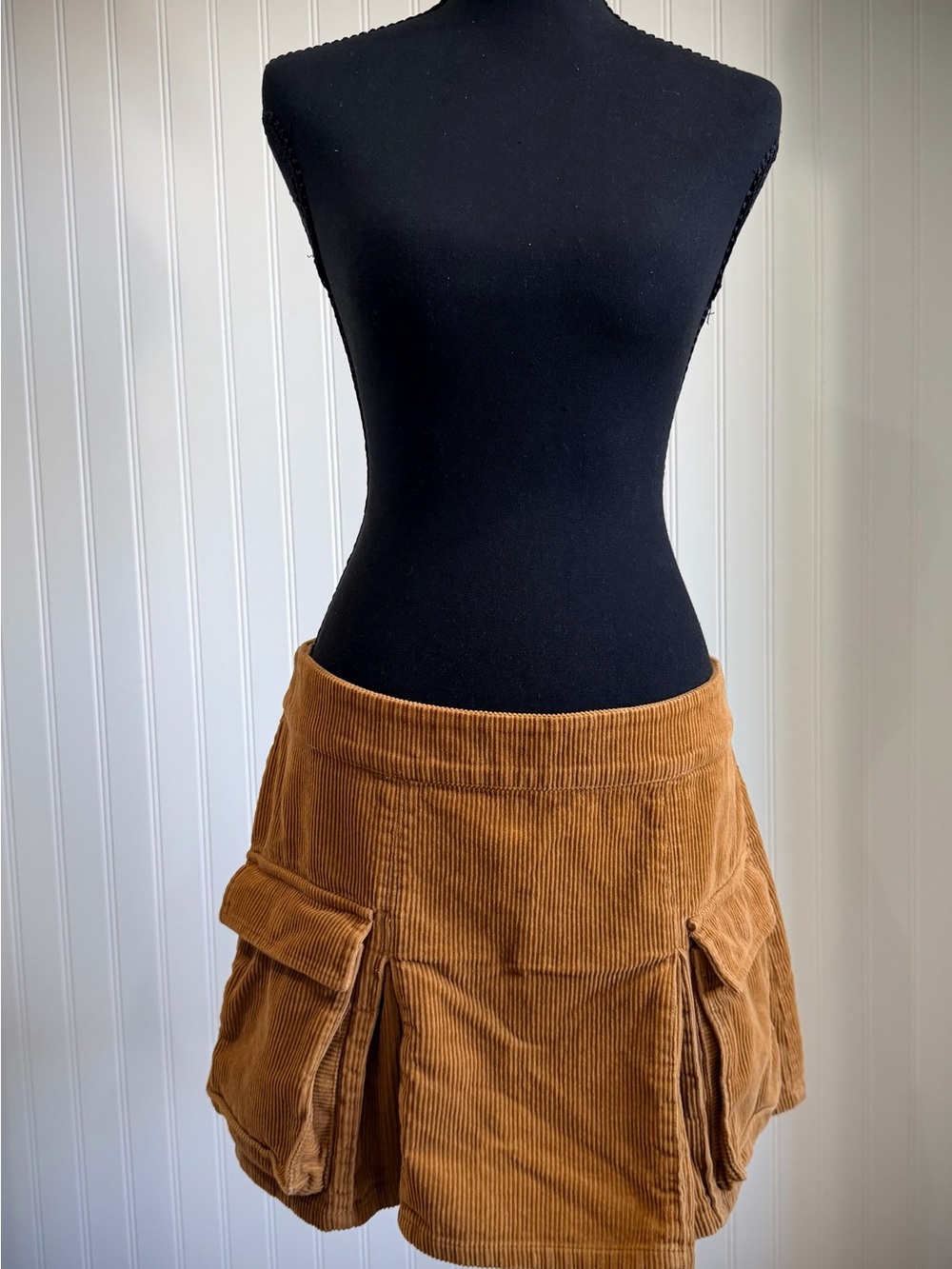 wild fable Corduroy Cargo Mini Skirt in Chestnut Brown